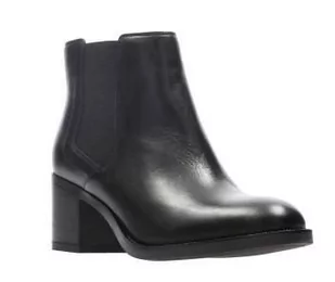 Mascarpone Bay [black leather] - rozmiar 42 - Botki damskie - miniaturka - grafika 1