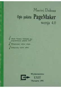 Opis pakietu PageMaker wersja 4 0 - Systemy operacyjne i oprogramowanie - miniaturka - grafika 1