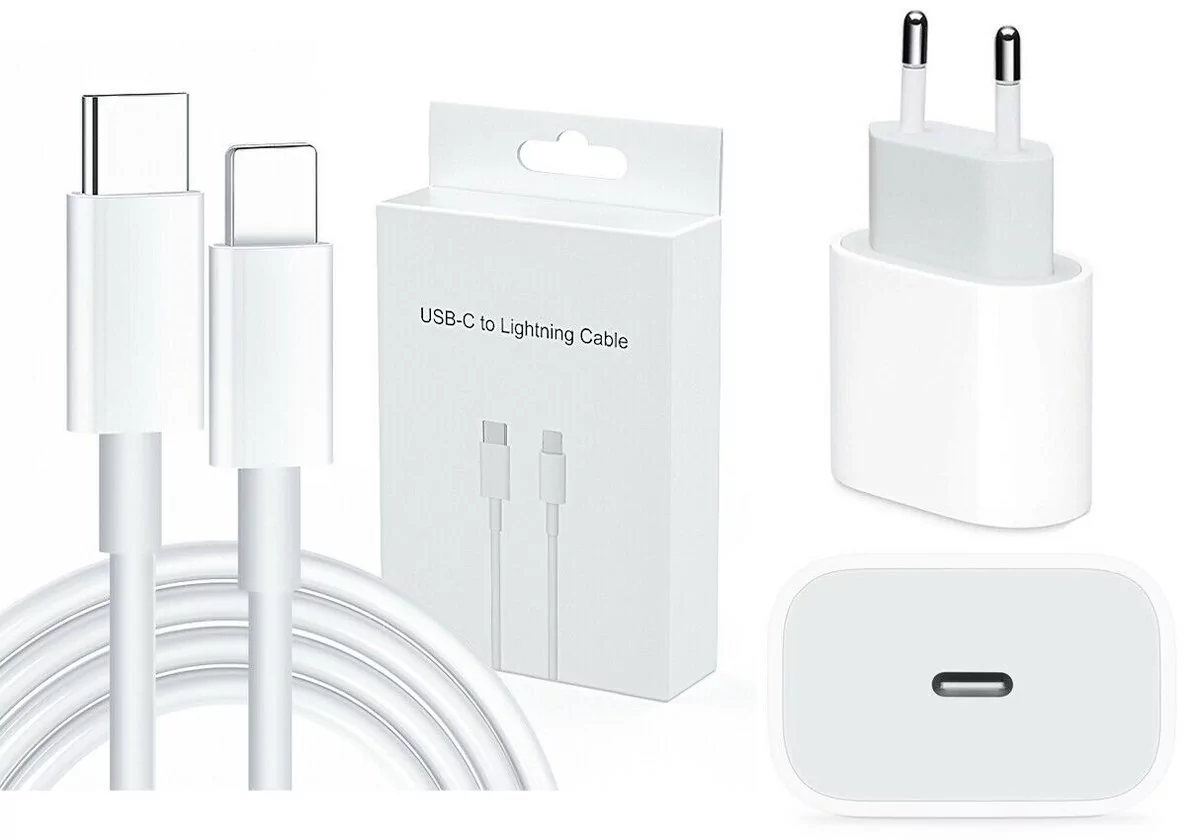 Tradebit Ładowarka Sieciowa Do Apple Iphone 20W + Kabel Lightning Usb-C