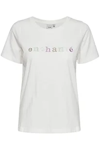ICHI T-shirt damski, 114201/Cloud Dancer, XL - Koszulki i topy damskie - miniaturka - grafika 1