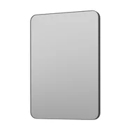 Lustra - Lustro łazienkowe led prostokątne 50x80 cm Comfy w ramie czarny mat Krofam 149-0312 - miniaturka - grafika 1