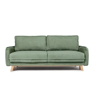 Zielona sztruksowa rozkładana sofa 218 cm Tori – Bonami Selection - Sofy i kanapy - miniaturka - grafika 1