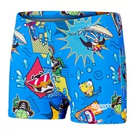 Kąpielówki dla chłopców - Speedo Boy's Learn to Swim Allover Aquashort, Bondi/Canary/Cherry Pink, 9-12 M, Bondi/kanaryjski/wiśniowy róż, 12 miesi?cy - miniaturka - grafika 1