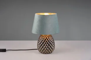 Trio Leuchten Klasyczna lampa stołowa zielona 35 cm - Betty - Lampy stojące - miniaturka - grafika 1