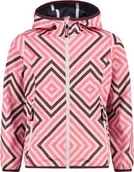 Kurtki i płaszcze dla dziewczynek - CMP - Kurtka dziecięca z kapturem, Pink Fluo-B.Co-Plum, 152 - miniaturka - grafika 1