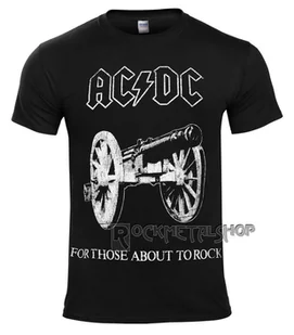 koszulka AC/DC - FOR THOSE ABOUT TO ROCK-S - Koszulki męskie - miniaturka - grafika 1