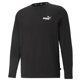 Męska koszulka z długim rękawem Essentials PUMA Black - Koszulki sportowe męskie - miniaturka - grafika 1