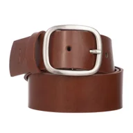 Paski - Klasyczny Pasek Damski VerMari Skórzany Brązowy 4 cm - miniaturka - grafika 1