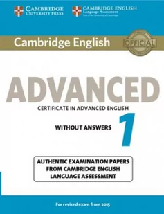 Cambridge English Advanced 1 for Revised Exam from 2015  Student's Book without Answers - Cambridge University Press - Materiały pomocnicze dla uczniów - miniaturka - grafika 2