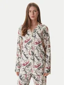 Piżamy damskie - Tommy Hilfiger Koszulka piżamowa UW0UW06243 Écru - miniaturka - grafika 1