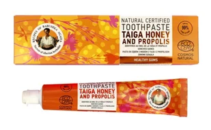 Agafia Agafia - Receptury Babuszki Agafii - Natural Toothpaste - Taiga Honey and Propolis - Naturalna pasta do zębów z miodem z Taigi i propolisem - Zdrowe Dziąsła - 85 g - Płyny do płukania jamy ustnej - miniaturka - grafika 4