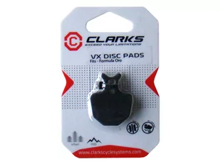 CLARK'S Klocki hamulcowe VRX833 PRO szary / Materiał: metaliczne CLA-VRX833C - Hamulce rowerowe - miniaturka - grafika 1