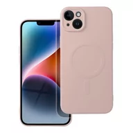 Etui i futerały do telefonów - OEM Futerał Silicone mag cover do iphone 14 plus różowy - miniaturka - grafika 1