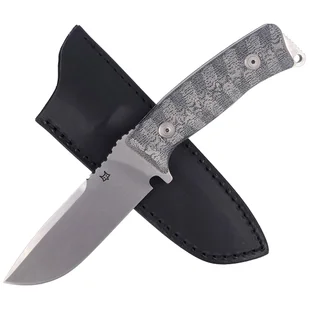 Nóż FOX Pro Hunter Black Micarta, Stone Washed (FX-131 MBSW) - Noże - miniaturka - grafika 4