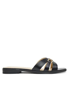 Guess Klapki FLJRLL LEA19 Czarny - Klapki i japonki damskie - miniaturka - grafika 1