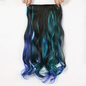 Pozostałe akcesoria fryzjerskie - TEMU Eleganckie Jednoczęściowe Długie Kręcone Włosy na Klipsy dla Kobiet - Wysokiej Jakości Syntetyczna Peruka z 5 Bezpiecznymi Klipsami, Naturalnie - miniaturka - grafika 1