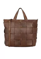 Torebki damskie - DreiMaster shopper skórzana damska 39125200, brązowy, jeden rozmiar - miniaturka - grafika 1