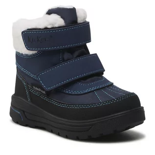 Buty dla chłopców - Śniegowce KICKERS - Kickbeddy 910760-30-10 M Navy - grafika 1