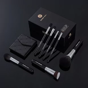 Eigshow Zestaw 7 pędzli Premium Chic Series Mini Bright Silver - Pędzle do makijażu - miniaturka - grafika 1