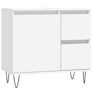 Toaletki - Szafka łazienkowa, biała, 65x33x60 cm, materiał drewnopochodny Lumarko! - miniaturka - grafika 1