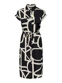 Sukienki - ONLY Sukienka w kolorze czarno-beżowym - miniaturka - grafika 1