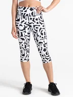 Spodnie sportowe damskie - Dare 2b Legginsy sportowe "Influential" w kolorze biało-czarnym - miniaturka - grafika 1