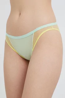 Majtki damskie - Calvin Klein Underwear Underwear figi kolor żółty transparentne - grafika 1