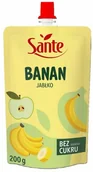 Koncentraty warzywne, przeciery - SANTE MUS 100% BANAN JABŁKO 200G - miniaturka - grafika 1