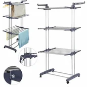 Wieszaki do szafy - SUSZARKA NA PRANIE UBRANIA STOJĄCA WIESZAK BALKON - miniaturka - grafika 1