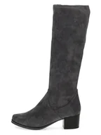 Kozaki damskie - Caprice Kozaki w kolorze antracytowym - miniaturka - grafika 1