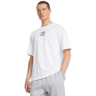 Koszulki męskie - Koszulka Under Armour UA Męski T-shirt z nadrukiem M Hw Os Sm Box Ss - biały - miniaturka - grafika 1