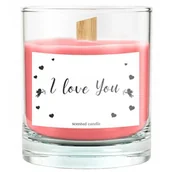 Świece - Neli Walentynkowa sojowa świeczka w szkle KAT11445 + KAT11445 - miniaturka - grafika 1