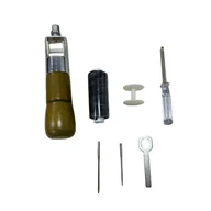 Inne - TEMU Premiumowa Ręczna Maszyna do Szycia Skóry DIY - Imbirowo-Żółty, Narzędzie do Precyzyjnego Szycia i Rzeźbienia Sztucznej Skóry, Narzędzie do - miniaturka - grafika 1