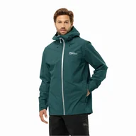 Kurtki męskie - Męska kurtka przeciwdeszczowa Jack Wolfskin HIGHEST PEAK 3L JKT M emerald - XXXL - miniaturka - grafika 1