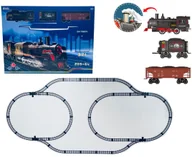 Pociągi dla dzieci - MEGA Kolejka z Pociągami z Funkcją Dymu, Świateł i Dźwięku EDUKAMP - miniaturka - grafika 1