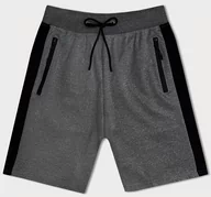 Spodenki damskie - SPORTOWE SPODENKI MĘSKIE CIEMNOSZARE (8K281-5) - J.STYLE - miniaturka - grafika 1