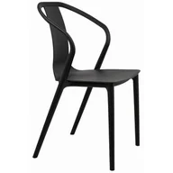 Krzesła - King Home Krzesło czarne z tworzywa VINCENT KH010100922 - miniaturka - grafika 1