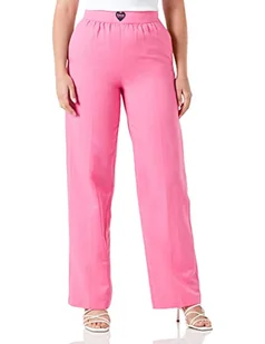 Love Moschino Pałac Trousers Spodnie Damskie Casual, Fuksja, 36 - Spodnie damskie - miniaturka - grafika 1