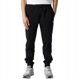 Spodnie męskie Champion Rib Cuff Pants czarne 220733 KK001 M - Dresy męskie Spodnie męskie Champion Rib Cuff Pants czarne 220733 KK001 M - Dresy męskie - miniaturka - grafika 1