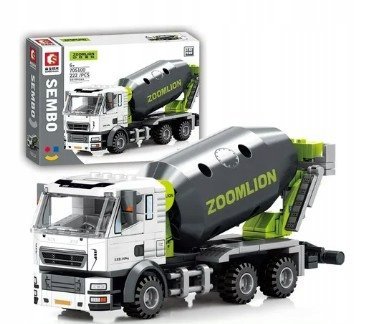 KLOCKI BETONIARKA GRUSZKA POMPA POJAZD BUDOWLANY SUPER ZESTAW KLOCKÓW 241