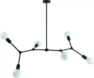 Nowodvorski LAMPA wisząca TWIG 9138 industrialna OPRAWA metalowy ZWIS molekuły czarna 9138 - Lampy sufitowe - miniaturka - grafika 1