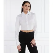 Koszule damskie - Patrizia Pepe Koszula | Cropped Fit - miniaturka - grafika 1