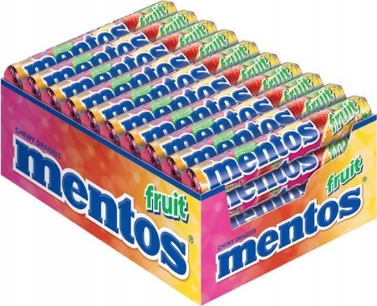 Cukierki do żucia o smaku owocowym. Mentos 1520 g - 40 szt