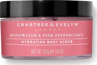 Peelingi do ciała - Crabtree & Evelyn Rosewater & Pink Peppercorn Nawilżający peeling do ciała 220g - miniaturka - grafika 1