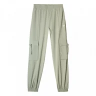 Spodnie sportowe damskie - Damskie spodnie dresowe joggery Guess Aurlie Cargo Pants - zielone - miniaturka - grafika 1