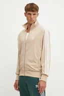 Bluzy męskie - adidas Originals bluza Adicolor Classics Firebird męska kolor beżowy wzorzysta IY9888 - miniaturka - grafika 1
