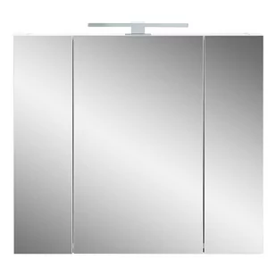 Biała szafka łazienkowa z lustrem 76x71 cm – Germania - Szafki łazienkowe - miniaturka - grafika 1