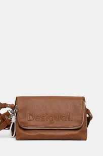Desigual torebka HALF LOGO VENECIA 3.0 kolor brązowy 24WAXP42 - Torebki damskie - miniaturka - grafika 1