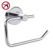 Stojaki i wieszaki na papier toaletowy - tesa TESA smooz WC-roztwór uchwyt na kołowrotek (chromowany, w zestawie, wysoka siła przytrzymująca (do 6 kg), 100 MM X 140 MM X 50 MM) - miniaturka - grafika 1