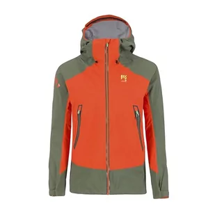 KARPOS 2501035-024 STORM EVO JACKET kurtka męska, Spicy pomarańczowa/THYME, rozmiar XL - Kurtki męskie - miniaturka - grafika 1
